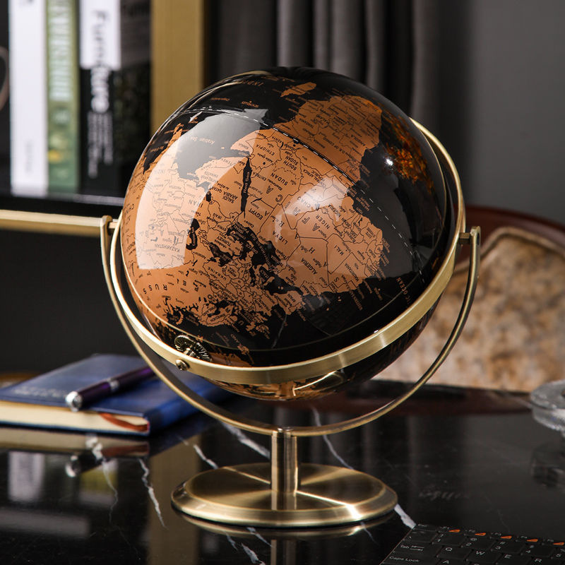 Office Furniture World - Volledige wereldglobe, diameter 23 cm, bureau-wereldbol,