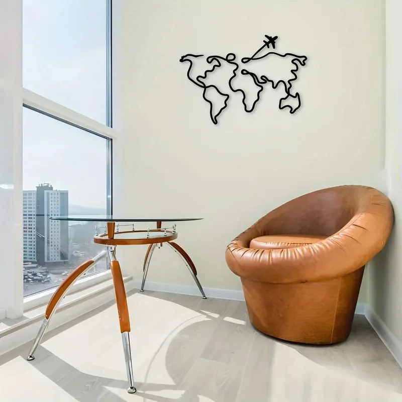 Office Furniture World - 1PC Art Deco metalen wandsculptuur Vlieg