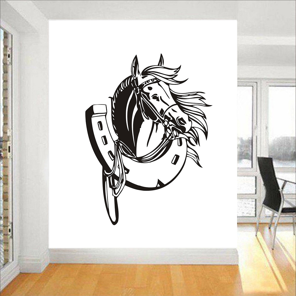Mooie paardenkop muursticker h - Office Furniture For Sale recensie en prijs