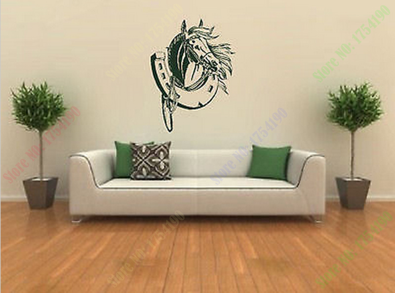 Mooie paardenkop muursticker h - Office Furniture For Sale recensie en prijs