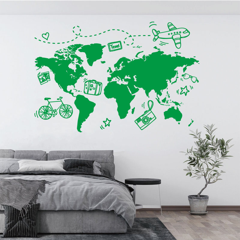 Gaan Reizen Wereldkaart Muurst - Office Furniture World recensie en prijs