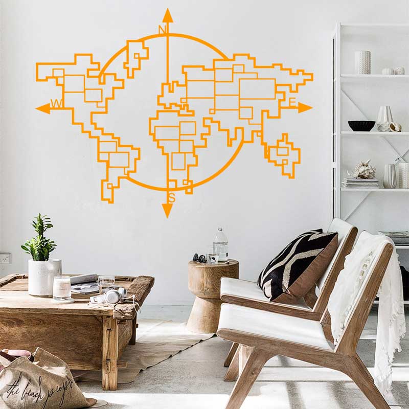 Geometrische Wereldkaart Kompa - Office Furniture World recensie en prijs