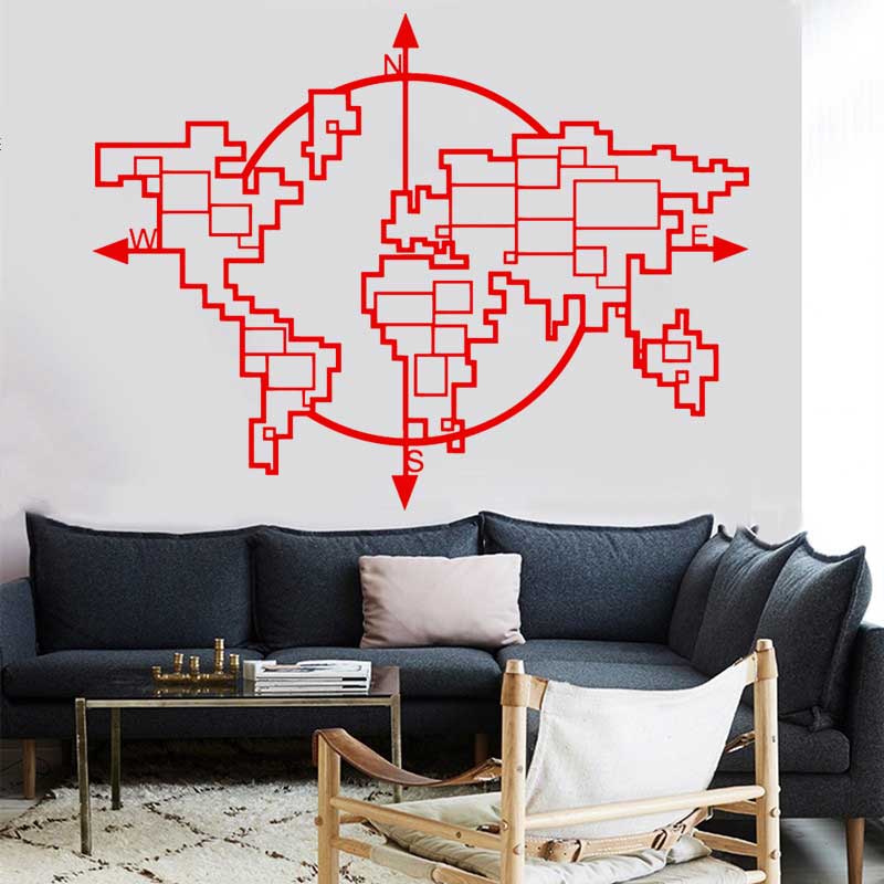 Geometrische Wereldkaart Kompa - Office Furniture World recensie en prijs