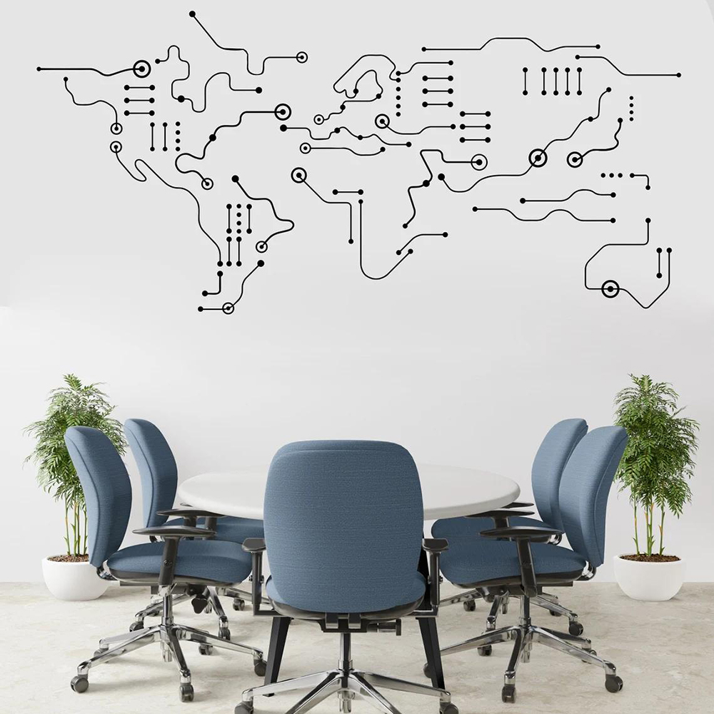 Printplaat Wereldkaart Kantoor - Office Furniture World recensie en prijs