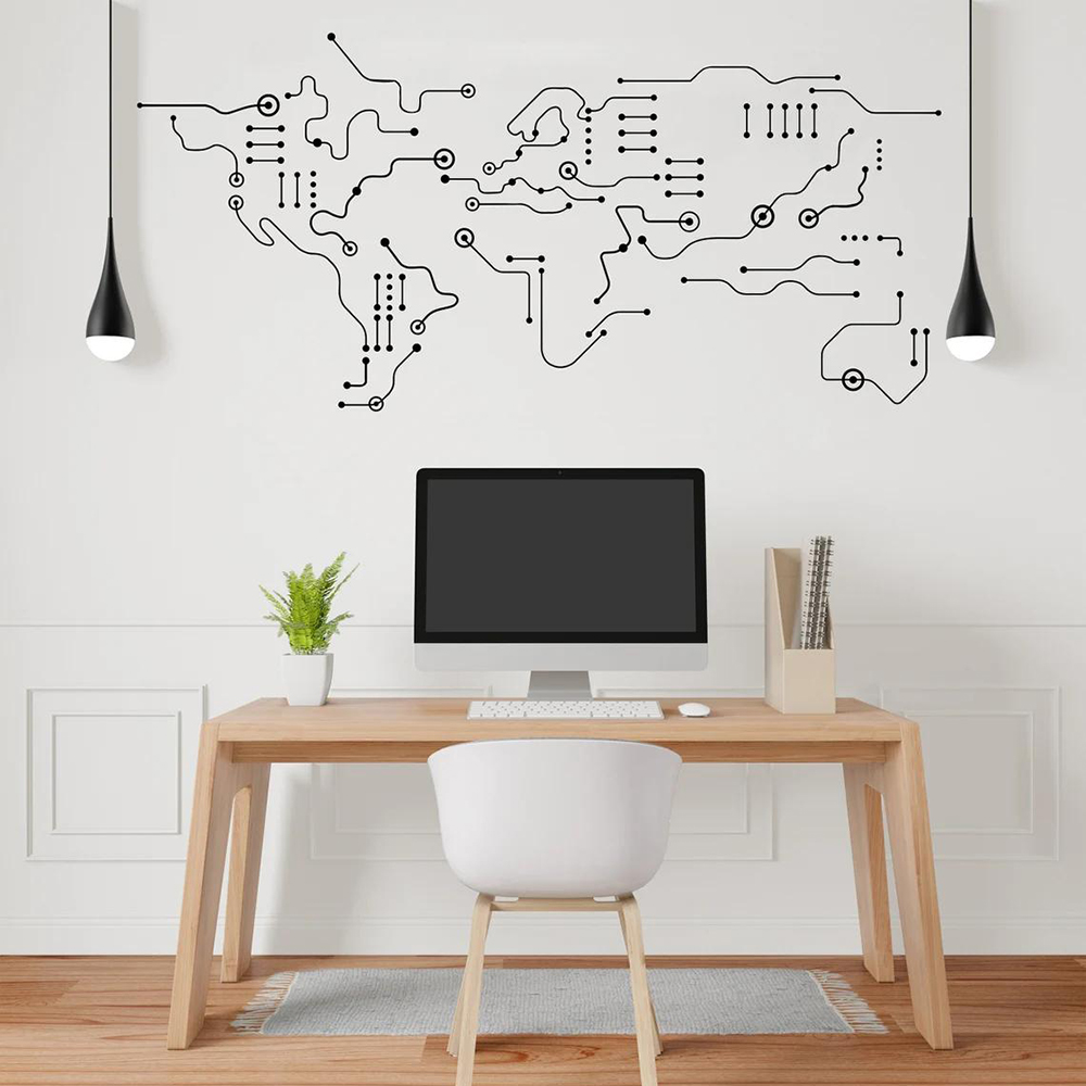 Printplaat Wereldkaart Kantoor - Office Furniture World recensie en prijs