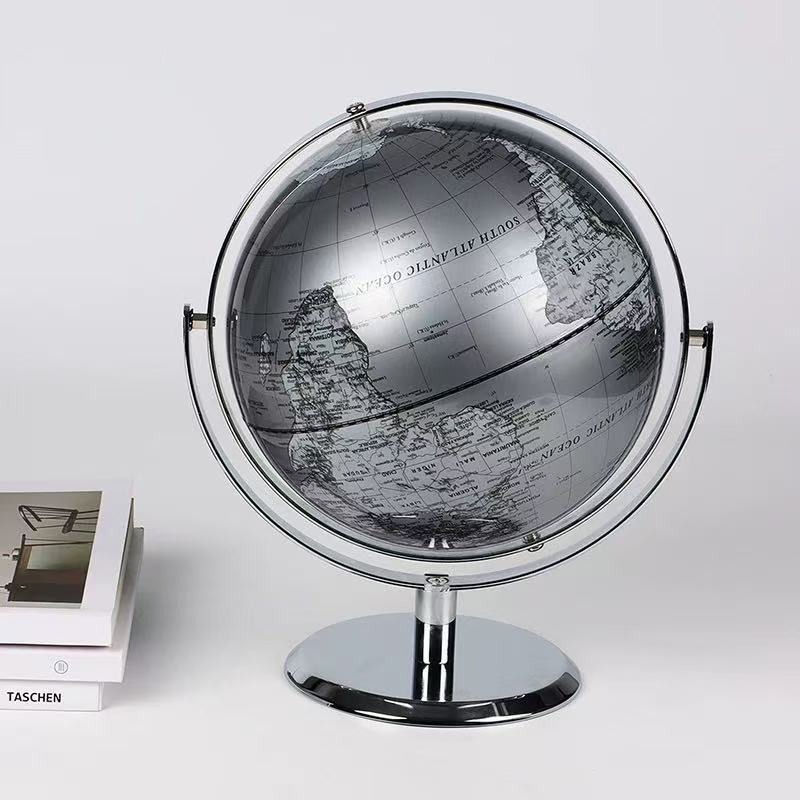 25cm Luxe Zilveren Wereldbol O - Office Furniture World recensie en prijs